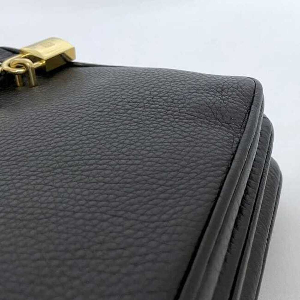 Loewe Top Handle Bag Black Leather Flap Handbag Anagram Retro - Picture 7 of 10